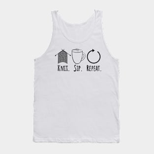 Knit, sip, repeat Tank Top